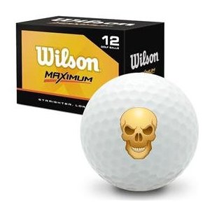 Skull Logo Golf Ball - GolfBlogger Golf Blog