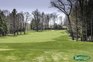 The eighteenth at Black Lake is a 590 yard par 5.