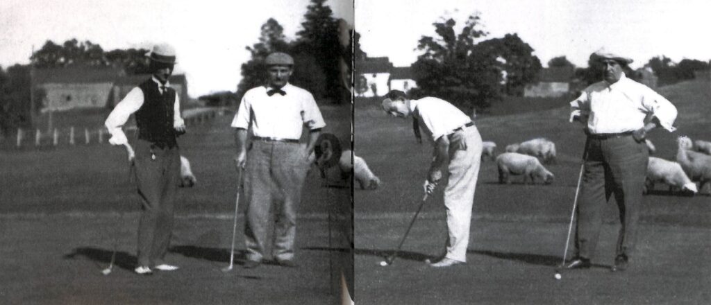 The Founding of Washtenaw Golf Club Golfers with sheep in the background